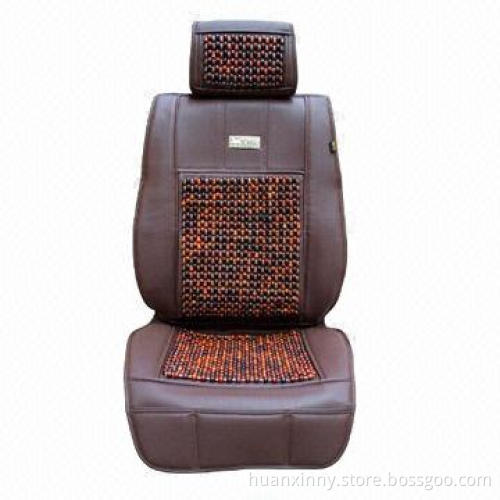 Quality car seat cushion with detachable fur and red wood